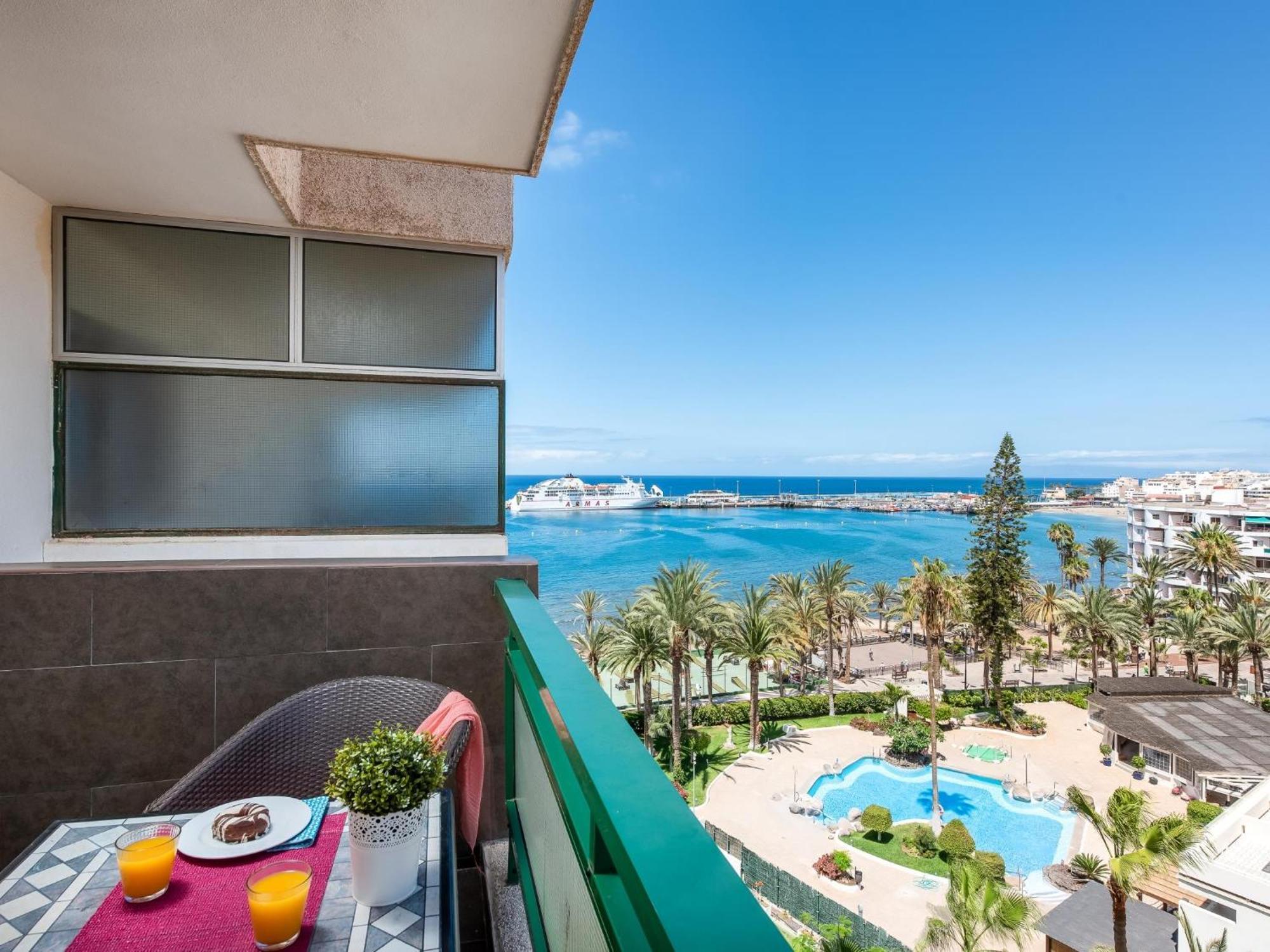 603 Comodoro Studio Beach Front Los Cristianos  Bagian luar foto