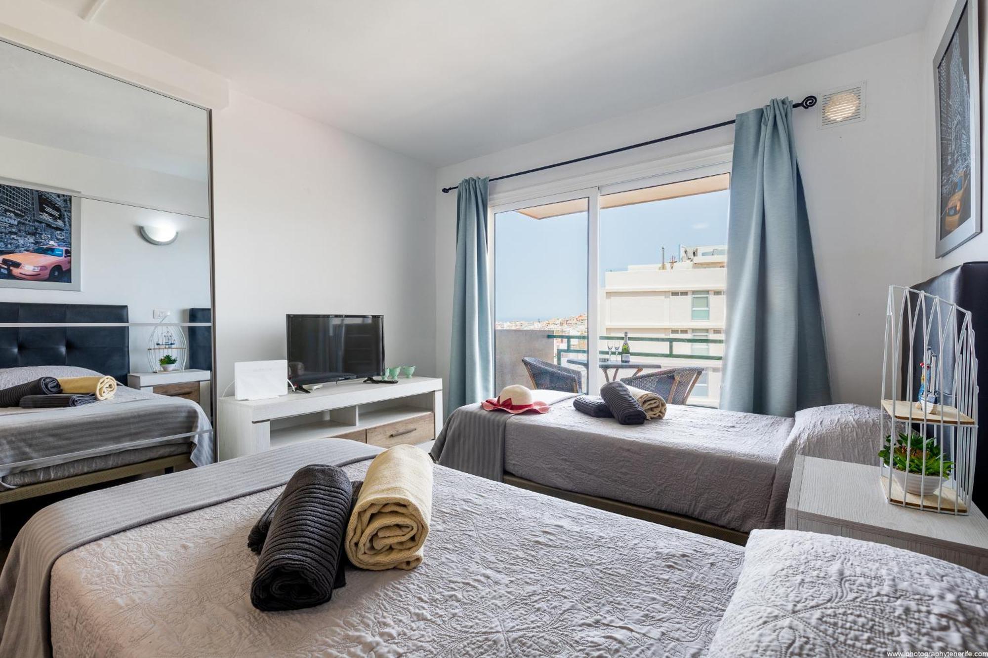 603 Comodoro Studio Beach Front Los Cristianos  Bagian luar foto